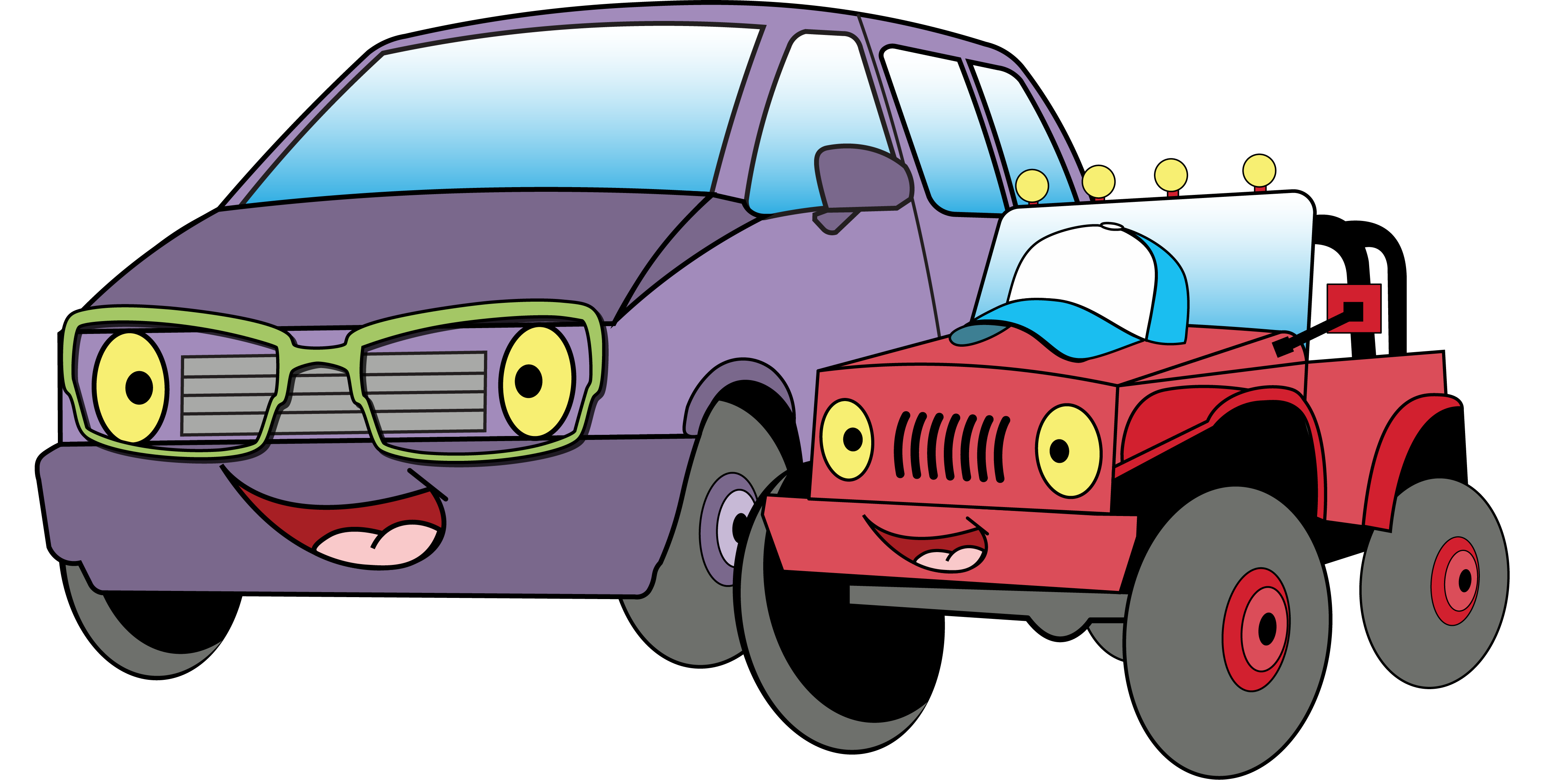 Two Cars (Purple & Red) - Family Plan Page